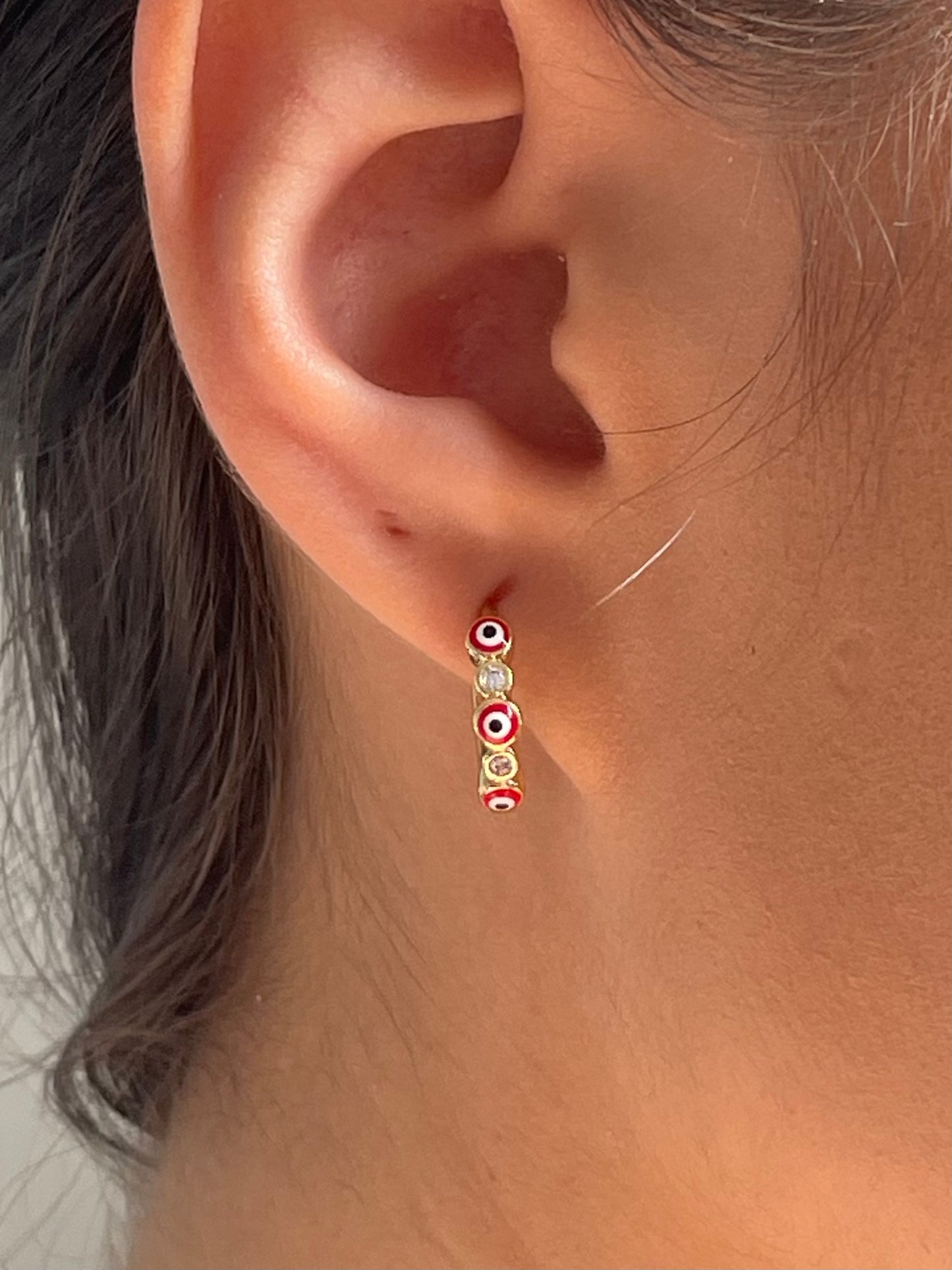 Evil Eye Hoops